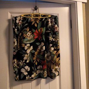 Tropical Print Skirt